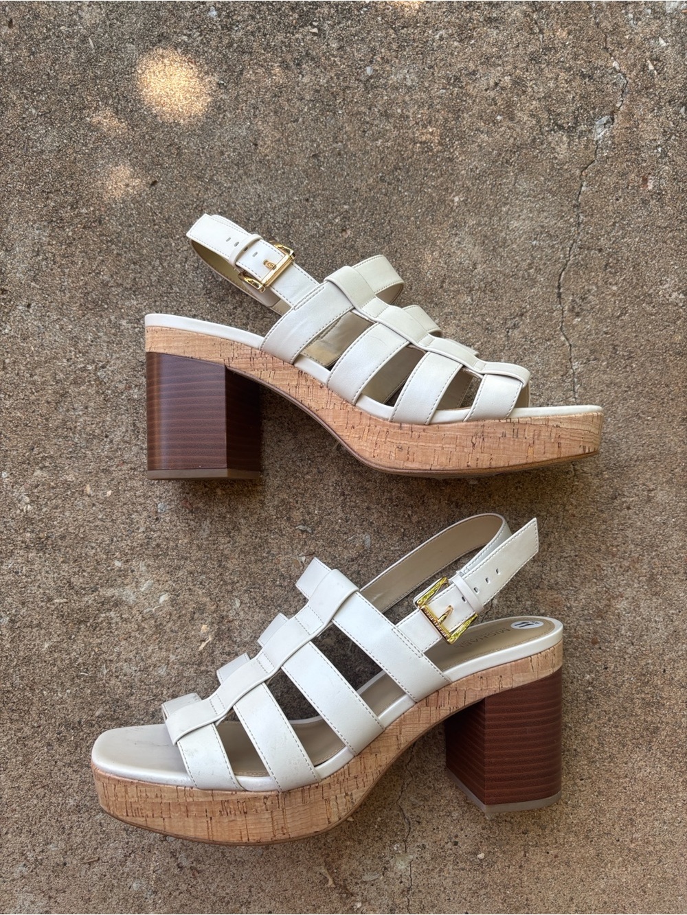 Michael Kors Cream Reed Heels